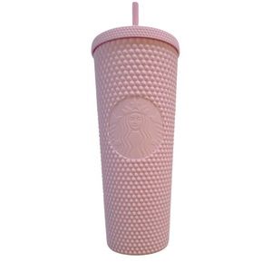 Matte Pink Studded Starbucks Tumbler